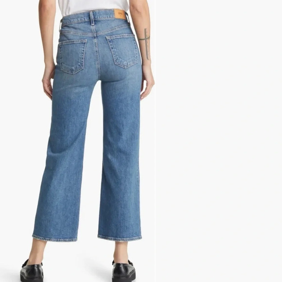 NWOT EDWIN Marli High Waist Ankle Wide Leg Jeans Paloma Organic Cotton Casual 32 - Picture 2 of 11